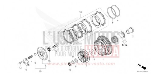 EMBRAYAGE CB500XAN de 2023